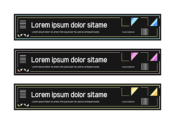 도형 템플릿 배너템플릿 가로배너 사각프레임 사람없음 사각형 현수막 삼각형 배너세트 AI파일 배너 프레임 가로 세트 파일형식 벡터