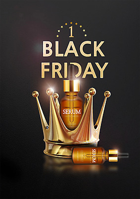 PSD 편집 편집이미지 왕관 사람없음 쇼핑 화장 뷰티 세일 화장품 에센스 블랙프라이데이 이미지편집 데이이벤트 파일형식