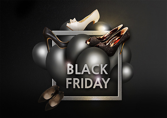 PSD 편집 편집이미지 사각프레임 사람없음 쇼핑 뷰티 세일 하이힐 토슈즈 풍선 블랙프라이데이 이미지편집 구두 신발 데이이벤트 프레임 사각형 여성화 파일형식