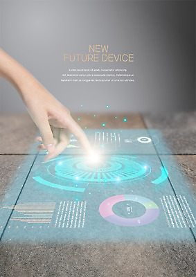 PSD 편집 편집이미지 손 비즈니스 그래프 한손 한명 신체부위 디지털 터치 스마트 터치스크린 홀로그램 4차산업 이미지편집 1 산업 컨셉 사람 파일형식