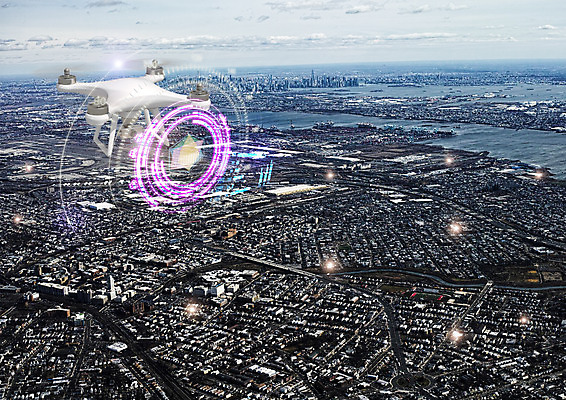 PSD 구름 편집 편집이미지 바다 통신 하늘 사람없음 도시 첨단과학 드론 홀로그램 4차산업 이미지편집 자연요소 산업 과학 파일형식