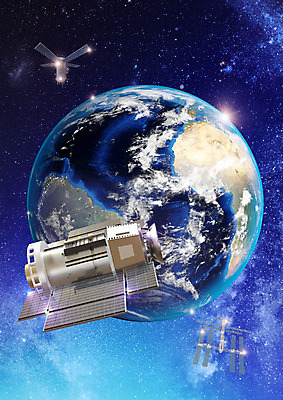 PSD 편집 편집이미지 지구 통신 사람없음 우주 인공위성 첨단과학 우주과학 4차산업 이미지편집 산업 과학 파일형식