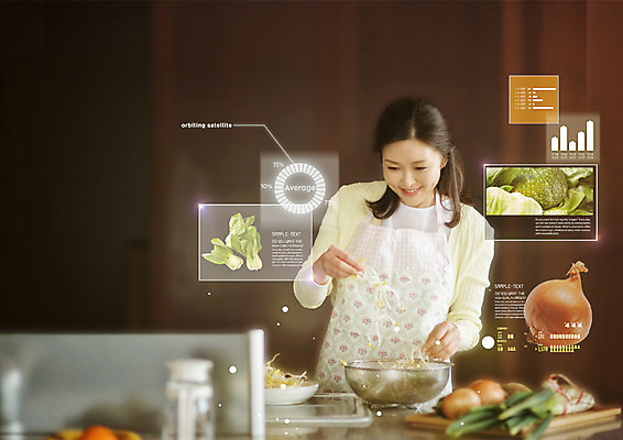 PSD 편집 편집이미지 여자 40대 식재료 호박 양파 한명 웃음 상반신 성인 앞치마 한국인 스마트 주부 청경채 콩나물 레시피 요리중 대파 터치스크린 성인여자한명만 4차산업 이미지편집 1 산업 중년 컨셉 채소 모션 표정 사람 동양인 나물 파 여자한명만 성인여자만 파일형식