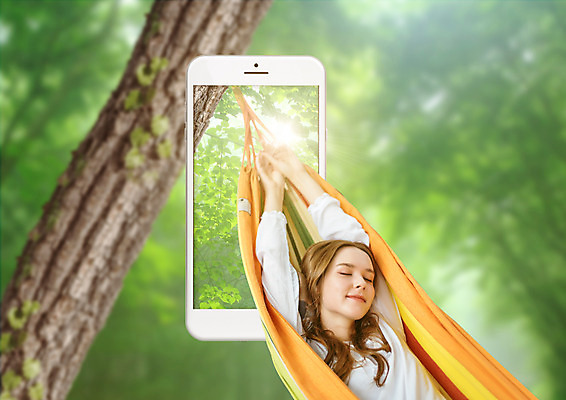 PSD 서양인 나무 편집 편집이미지 여자 여행 한명 상반신 20대 성인 스마트폰 눈감음 잠 숲 해먹 삼림욕 안식처 성인여자한명만 이미지편집 외국인 식물 1 모션 휴식 사람 청년 핸드폰 스마트기기 침대 여자한명만 성인여자만 파일형식