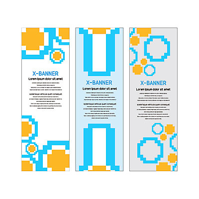 템플릿 배너템플릿 세로배너 패턴 사람없음 현수막 원형 지오메트릭 픽셀 배너세트 엑스배너 AI파일 도형 배너 무늬 세로 세트 파일형식 벡터