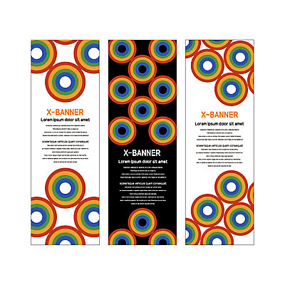 템플릿 배너템플릿 세로배너 패턴 사람없음 현수막 원형 겹침 배너세트 엑스배너 AI파일 도형 배너 무늬 세로 세트 파일형식 벡터