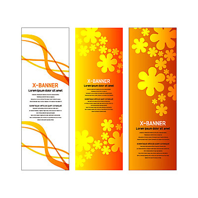 템플릿 배너템플릿 세로배너 꽃무늬 곡선 사람없음 현수막 플라워패턴 배너세트 엑스배너 AI파일 배너 꽃 선 무늬 패턴 세로 세트 파일형식 벡터