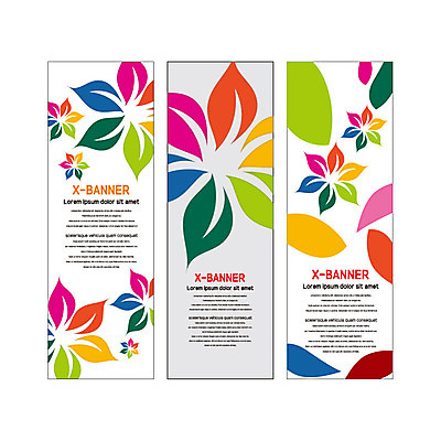 템플릿 배너템플릿 꽃잎 세로배너 꽃무늬 사람없음 현수막 플라워패턴 배너세트 엑스배너 AI파일 배너 꽃 무늬 패턴 세로 세트 파일형식 벡터