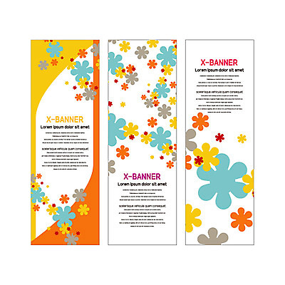 템플릿 배너템플릿 꽃 세로배너 꽃무늬 패턴 사람없음 현수막 플라워패턴 배너세트 엑스배너 AI파일 식물 배너 무늬 세로 세트 파일형식 벡터