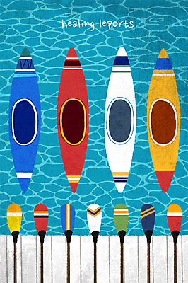 PSD 스포츠 바다 일러스트 취미 사람없음 여름 레포츠 강 수상스포츠 노 힐링 카누 여름스포츠 국내일러스트 계절 레저 선박 파일형식 여름_계절