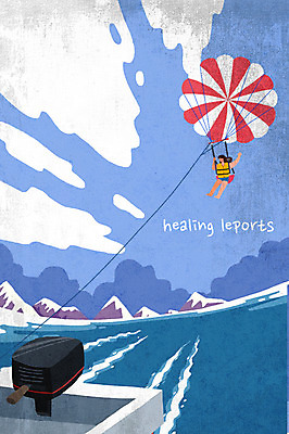 전신 PSD 여자 스포츠 바다 일러스트 하늘 산 한명 성인 취미 여름 레포츠 수상스포츠 보트 힐링 여름스포츠 패러세일링 국내일러스트 1 계절 배_교통 레저 사람 파일형식 여름_계절