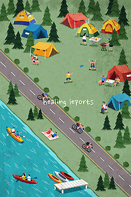 전신 PSD 나무 여자 남자 도로 길 스포츠 일러스트 휴식 텐트 여러명 성인 취미 여름 레포츠 강 자전거 캠핑 수상스포츠 힐링 카약 여름스포츠 사이클링 바베큐장 국내일러스트 식물 계절 다수 컨셉 교통시설 레저 캠핑도구 사람 바이크 바비큐 육상스포츠 파일형식 여름_계절