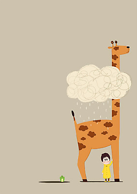 전신 PSD 동물 구름 남자 어린이 일러스트 개구리 한명 비 기린 국내일러스트 자연요소 1 포유류 날씨 양서류 사람 파일형식