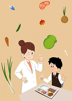 PSD 학생 여자 남자 채소 일러스트 학교 청소년 양파 육류 어류 상반신 성인 두명 스쿨라이프 식사 당근 사과 배추 완두콩 파 식판 급식 영양사 국내일러스트 라이프스타일 교육 과일 식재료 콩 뿌리채소 사람 수중동물 파일형식