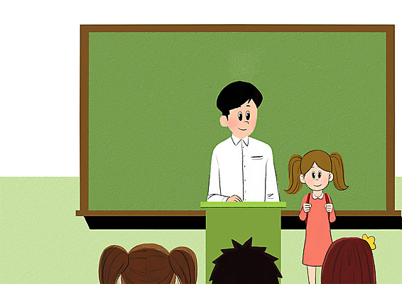 PSD 학생 여자 남자 일러스트 학교 청소년 여러명 상반신 성인 스쿨라이프 교사 칠판 교탁 전학생 국내일러스트 직업 라이프스타일 교육 다수 사람 파일형식