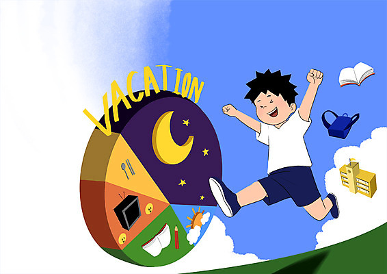 전신 PSD 학생 남자 가방 일러스트 학교 청소년 방학 한명 책 스쿨라이프 점프 계획표 생활계획표 국내일러스트 1 라이프스타일 잡화 교육 모션 휴가 사람 계획 파일형식