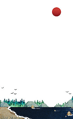 PSD 나무 계절 바다 백그라운드 일러스트 갈매기 해변 사람없음 여름 태양 바위 국내일러스트 자연요소 식물 조류 돌_바위 파일형식