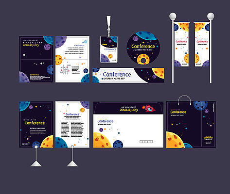 템플릿 배너템플릿 별 사람없음 세트 쇼핑백 우주 행성 현수막 전단 엽서 초대장 패키지 사원증 박람회 손부채 기업홍보 소봉투 행사세트 행사템플릿 AI파일 자연요소 배너 가방 비즈니스 편지봉투 카드_감사 편지 홍보물 파일형식 벡터