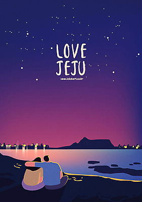 커플 여자 남자 바다 여행 일러스트 밤하늘 어깨동무 앉기 상반신 성인 두명 관광지 제주도 야간 감성 국내여행 국내일러스트 AI파일 자연요소 포즈 컨셉 관계 모션 하늘 한국 사람 파일형식 벡터