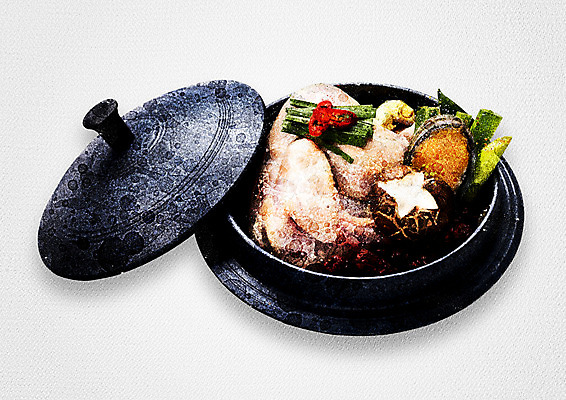 PSD 음식 일러스트 여름음식 수채화 사람없음 버섯 뚝배기 전복 삼계탕 솥뚜껑 제철음식 국내일러스트 어패류 보양식 제철 파일형식 여름_계절