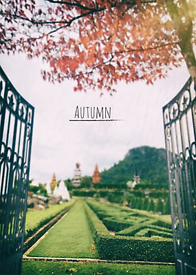 PSD 편집이미지 백그라운드 단풍 단풍나무 프레임 풍경 사람없음 건물 아웃포커스 가을풍경 정원 가을 이미지편집 나무 건축물 계절 잎 촬영기법 파일형식 가을_계절