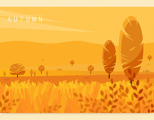 나무 백그라운드 단풍 일러스트 하늘 나뭇잎 산 초원 사람없음 갈색 가을풍경 가을 가을배경 국내일러스트 AI파일 식물 계절 컬러 잎 풍경 파일형식 벡터 가을_계절