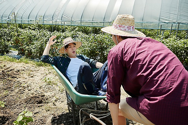 포토 JPG 주간 남자 밭 농업 장난 사진 서기 미소 앉기 상반신 20대 성인 야외 두명 옆모습 아웃포커스 친구 농사 수레 한국인 농촌 시골 농부 귀농 짐수레 성인남자만 청년농부 국내포토 양주시 자연요소 직업 산업 뷰포인트 관계 모션 촬영기법 표정 사람 동양인 청년 카트 경기도 남자만 성인만 파일형식