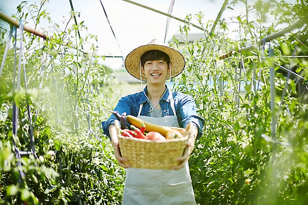 포토 JPG 남자 밭 농업 사진 실내 한명 서기 미소 들기 상반신 20대 성인 앞모습 아웃포커스 농작물 바구니 농사 한국인 수확 추수 농촌 시골 농부 귀농 비닐하우스 밭일 남자한명만 성인남자한명만 소상공인 청년농부 국내포토 양주시 직업 1 산업 뷰포인트 모션 촬영기법 표정 사람 동양인 청년 내부 경제 상인 경기도 남자만 성인남자만 파일형식