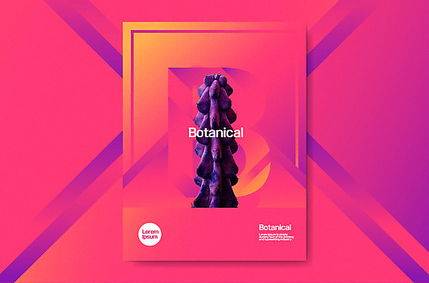 편집 포스터 분홍색 백그라운드 그래픽백그라운드 일러스트 선인장 사람없음 그래픽 사각형 그라데이션 지오메트릭 보테니컬아트 국내일러스트 AI파일 도형 식물 컬러 파일형식 벡터