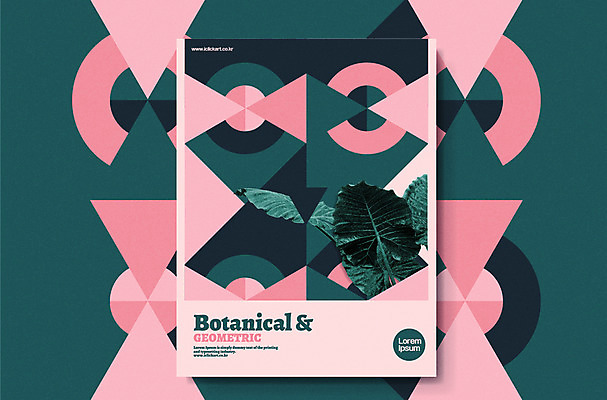편집 포스터 백그라운드 잎 패턴 그래픽백그라운드 일러스트 사람없음 그래픽 기하학 지오메트릭 보테니컬아트 국내일러스트 AI파일 식물 무늬 파일형식 벡터