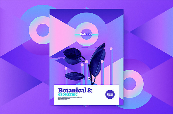 편집 포스터 백그라운드 잎 그래픽백그라운드 일러스트 사람없음 그래픽 원형 삼각형 그라데이션 기하학 지오메트릭 보테니컬아트 국내일러스트 AI파일 도형 식물 무늬 파일형식 벡터