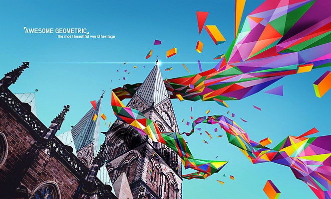 PSD 편집 유럽 포스터 조각 고건축 일러스트 독일 사람없음 관광지 컬러풀 성당 폴리곤 지오메트릭 브레멘 성페트리대성당 로우폴리 국내일러스트 건축물 나라 컬러 여행 종교건축 파일형식