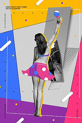 전신 도형 PSD 여자 일러스트 아이스크림 한명 20대 성인 비키니 손들기 콜라주 기하학 성인여자한명만 국내일러스트 1 수영복 무늬 모션 디저트 사람 청년 여자한명만 성인여자만 파일형식