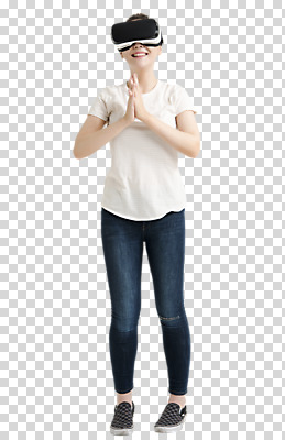 전신 편집 편집이미지 여자 한명 서기 웃음 손짓 20대 성인 앞모습 한국인 손모으기 PNG 가상현실 성인여자한명만 오큘러스 편집소스 VR기기 1 뷰포인트 모션 표정 사람 동양인 청년 기계 여자한명만 성인여자만 파일형식