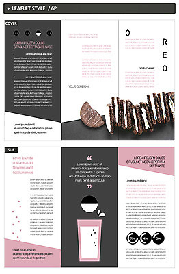 템플릿 표지디자인 표지 ZIP 내지 음료 리플렛 3단접지 그래프 팜플렛 사람없음 쿠키 과자 초코쿠키 인디자인 INDD 이미지템플릿 디저트 파일형식