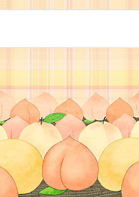 PSD 과일 일러스트 프레임 사람없음 여러개 체크무늬 복숭아 프레임일러스트 제철과일 국내일러스트 다수 무늬 제철 파일형식