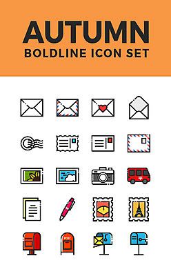 아이콘 봉투 사람없음 세트 볼펜 트럭 우체통 가을 하트 편지 우편물 엽서 웹아이콘 우표 해외우편 2D아이콘 AI파일 모양 계절 자동차 펜 파일형식 벡터