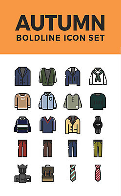 아이콘 패션 시계 셔츠 티셔츠 남방 가방 바지 넥타이 사람없음 세트 카메라 점퍼 재킷 코트 가을 남성복 카디건 웹아이콘 2D아이콘 AI파일 잡화 옷 계절 상의 하의 전자제품 외투 파일형식 벡터