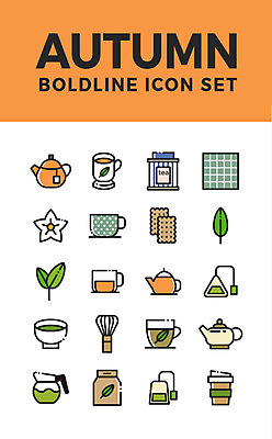 아이콘 주전자 사람없음 컵 세트 크래커 가을 차 녹차 웹아이콘 홍차 다과 티백 녹차잎 2D아이콘 AI파일 식기 계절 음료 주방용품 디저트 차_음료 쿠키 찻잎 파일형식 벡터