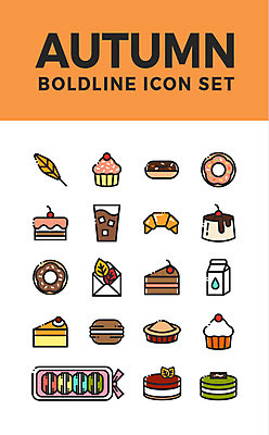 아이콘 음료 빵 나뭇잎 디저트 사람없음 세트 케이크 우유 가을 도넛 녹차 파이 웹아이콘 머핀 푸딩 마카롱 치즈케이크 2D아이콘 AI파일 계절 음식 잎 유제품 차_음료 파일형식 벡터