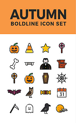 아이콘 별 호박 뼈 사탕 사람없음 세트 할로윈 달력 달 가을 유령 거미줄 웹아이콘 부엉이 박쥐 까마귀 낫 드라큘라 2D아이콘 AI파일 자연요소 계절 채소 포유류 조류 디저트 파일형식 벡터