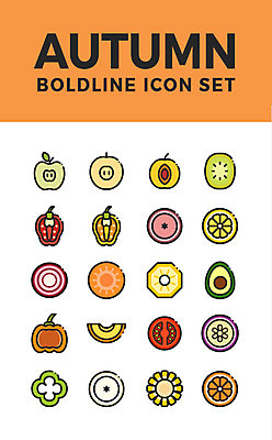 아이콘 토마토 채소 오렌지 과일 호박 가지 양파 단면 파프리카 키위 옥수수 사람없음 세트 당근 가을 배 사과 무 자몽 파인애플 복숭아 웹아이콘 아보카도 비트 2D아이콘 AI파일 계절 곡류 뿌리채소 열대과일 파일형식 벡터