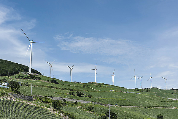 포토 JPG 하늘 산 한국 풍경 사람없음 풍력에너지 강원도 태백 매봉산 국내포토 아시아 그린에너지 파일형식