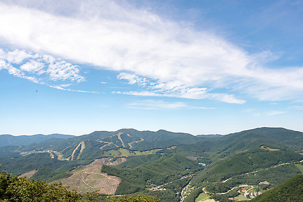 포토 JPG 하늘 산 한국 풍경 사람없음 강원도 태백 함백산 매봉산 국내포토 아시아 정선 파일형식