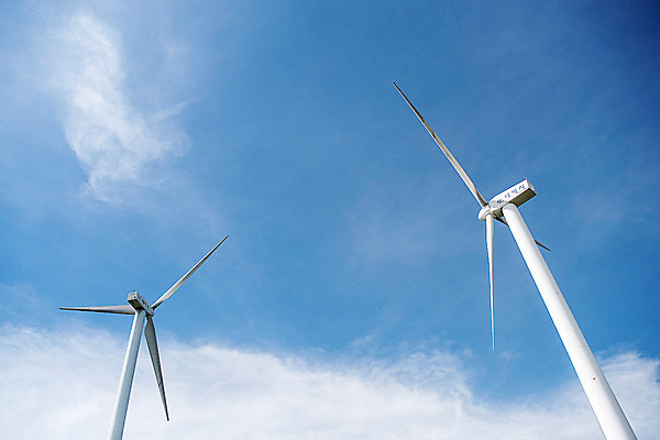 포토 JPG 하늘 한국 풍경 사람없음 풍력에너지 강원도 태백 매봉산 국내포토 아시아 산 그린에너지 파일형식