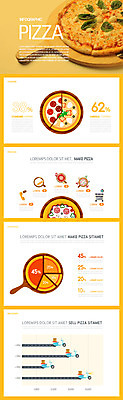 일러스트 식재료 그래프 피자 사람없음 인포그래픽 배달용 국내일러스트 AI파일 패스트푸드 서양음식 배송 파일형식 벡터