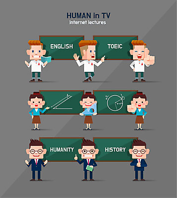 전신 캐릭터 영어 여자 남자 일러스트 여러명 성인 세트 교사 칠판 수학 역사 각도 방송 온라인강의 폴리곤 인문학 토익 일러캐릭터 AI파일 직업 문자 교육 다수 교과목 사람 시험 강의 파일형식 벡터 언택트