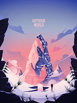 나무 계절 백그라운드 겨울 일러스트 자연 레저 산 아웃도어 한명 풍경 등산 눈 겨울배경 국내일러스트 AI파일 자연요소 식물 1 날씨 사람 트래킹 생태계 파일형식 벡터