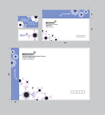 템플릿 꽃 명함 명함템플릿 서류봉투 편지봉투 사람없음 세트 패키지 봉투템플릿 우편봉투 비즈디자인 봉투디자인 이미지템플릿 AI파일 식물 봉투 편지 우편물 파일형식 벡터