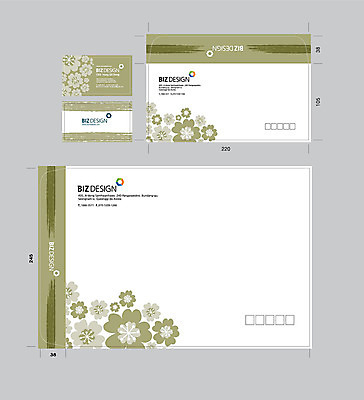 템플릿 꽃 명함 명함템플릿 서류봉투 편지봉투 사람없음 세트 패키지 봉투템플릿 우편봉투 비즈디자인 봉투디자인 이미지템플릿 AI파일 식물 봉투 편지 우편물 파일형식 벡터